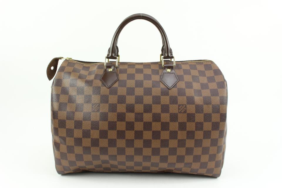Louis Vuitton Large Damier Speedy 35 Boston Bag GM 64lv38s Louis Vuitton Large Damier Speedy 35 Boston Bag GM 64lv38s