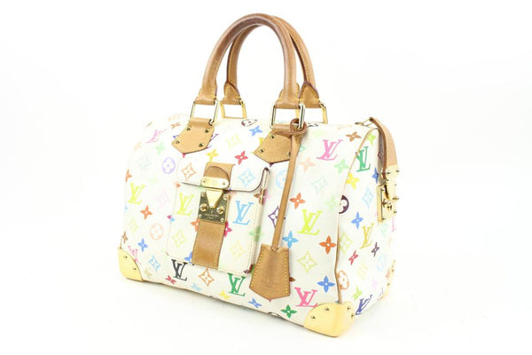 Louis Vuitton White Murakami Gracie Rare Handbag