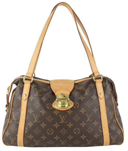 Louis Vuitton Shoulder Bag PM Brown Leather