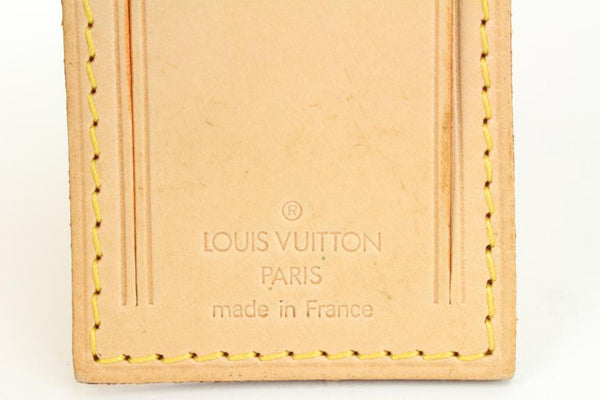 Authentic Louis Vuitton 2 piece Epi Leather Luggage Tag and Poignet Blue.
