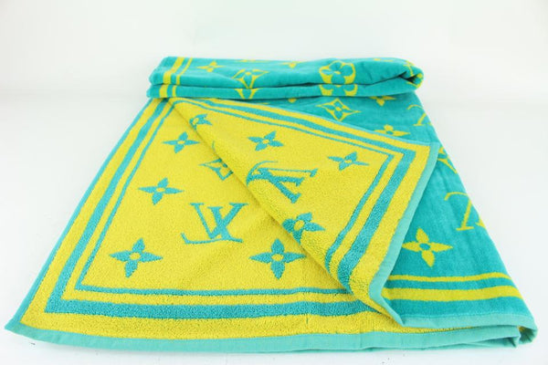 Louis Vuitton LV Beach Towel Yellow Cotton ref.885179 - Joli Closet