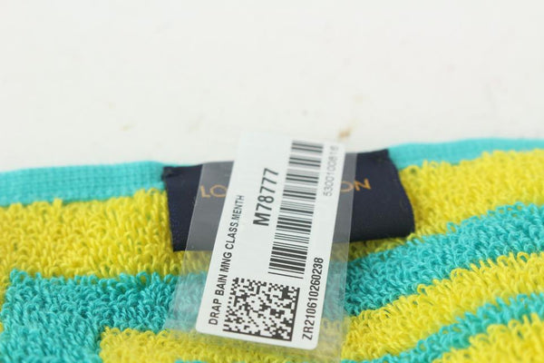Louis Vuitton Beach Bath Towel Caba Brazil Monogram Yellow Green Cotton New  Rare