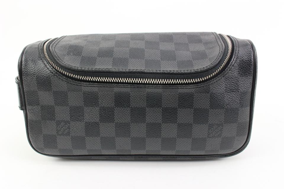 Louis Vuitton Damier Graphite Toiletry Pouch Cosmetic Case Travel Dopp 48lv314s Louis Vuitton Damier Graphite Toiletry Pouch Cosmetic Case Travel Dopp 48lv314s
