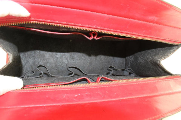 Louis Vuitton Riviera Top Handle Red Leather Monogram Epi
