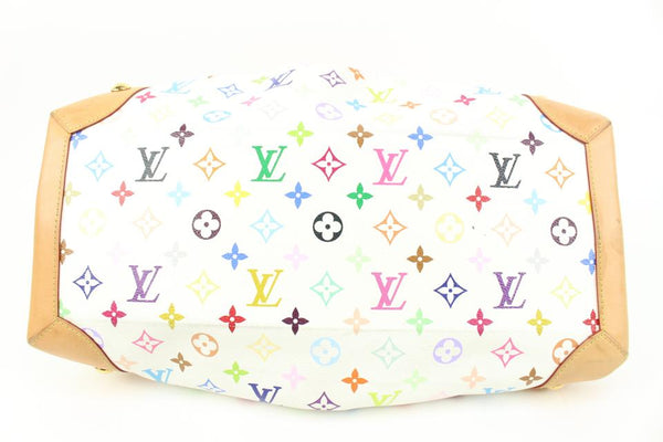 White Louis Vuitton Monogram Multicolore Ursula Handbag
