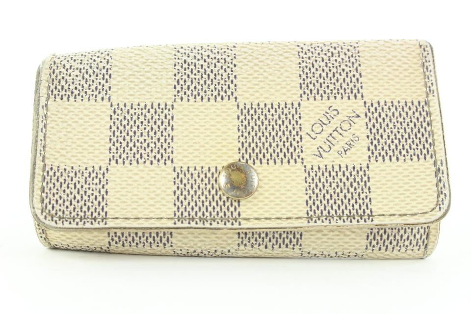 Louis Vuitton Damier Azur 4 Key Holder Case Multicles Wallet 9lk0128 Louis Vuitton Damier Azur 4 Key Holder Case Multicles Wallet 9lk0128