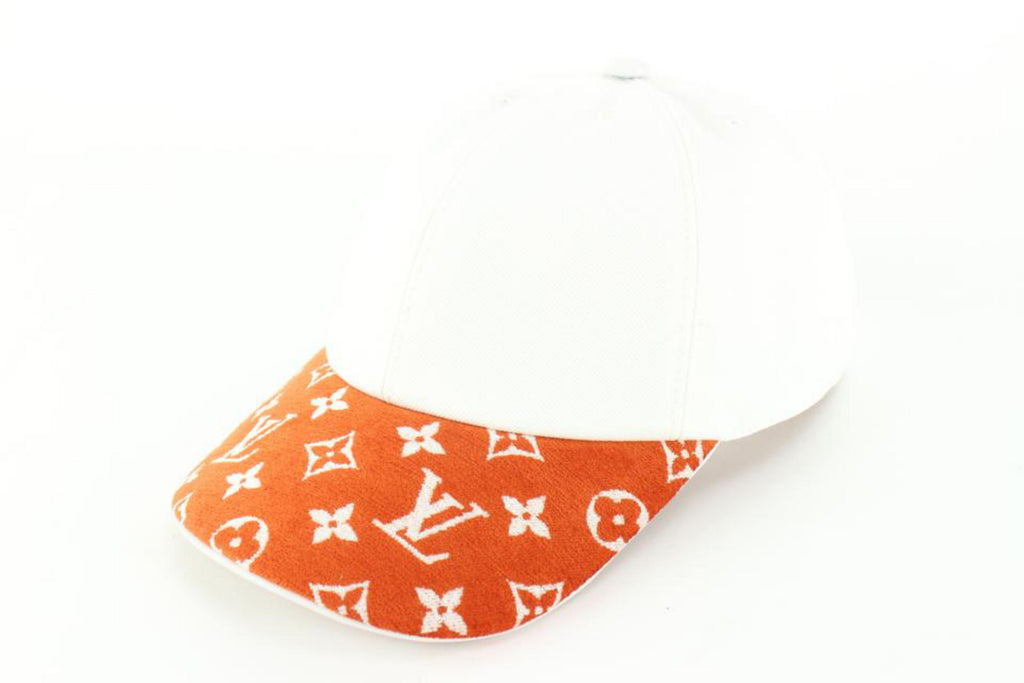 Louis Vuitton White x Terracotta Match Cap Easy Ou Pas Hat 18LZ517S Louis Vuitton White x Terracotta Match Cap Easy Ou Pas Hat 18LZ517S