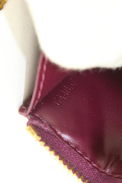 Louis Vuitton Amarante Monogram Vernis Key Pouch NM Pochette Cles 66lk825s