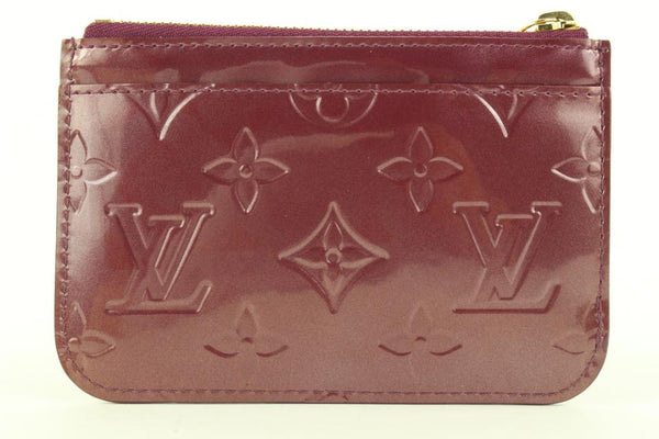 Louis Vuitton, Accessories, Authentic Gently Worn Louis Vuitton Vernis  Key Pouchcredit Card Amarante