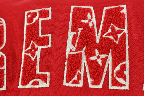 Louis Vuitton x Supreme LV x Supreme New Men's Large Red Arc Logo Crewneck