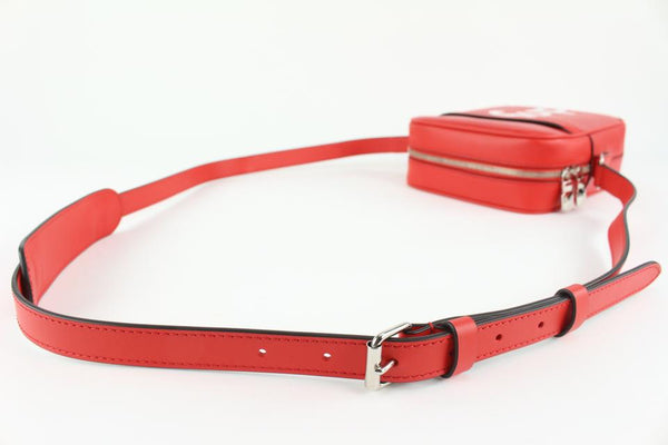 Used goods] Vuitton × Supreme belt 95/38 leather Red LV initials MP015T  with BP2127 boxes ｜ DOKODEMO