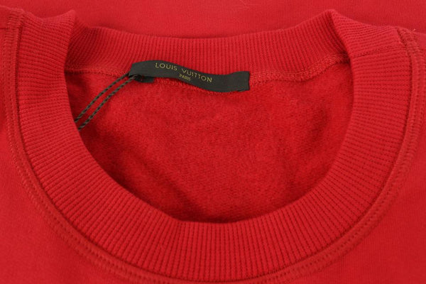 Louis Vuitton x Supreme LV x Supreme New Men's Large Red Arc Logo  Sweater