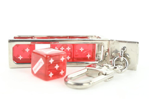 Louis Vuitton x Supreme Collaboration Dice Key Ring red rare NEW