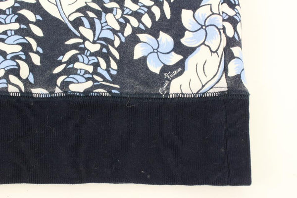 LOUIS VUITTON LV Monogram Floral Embroidered Sweatshirt For Men White