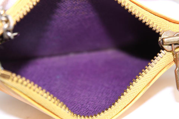 Louis Vuitton Luxury 4 Key Holder Yellow Epi Leather Key Ring