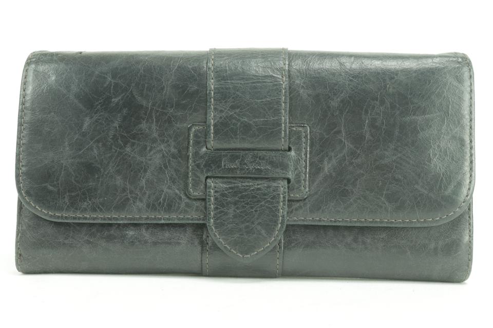 Paul Smith Belt Long Flap Wallet Black Leather Bifold 0M46 Paul Smith Belt Long Flap Wallet Black Leather Bifold 0M46