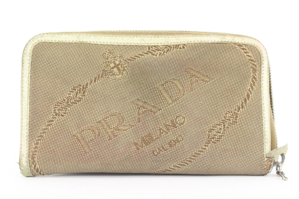 Prada Beige Zippy Wallet 335pr223 Prada Beige Zippy Wallet 335pr223