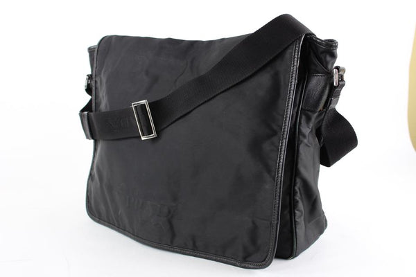 Prada Pouch Detail Messenger Bag - Black
