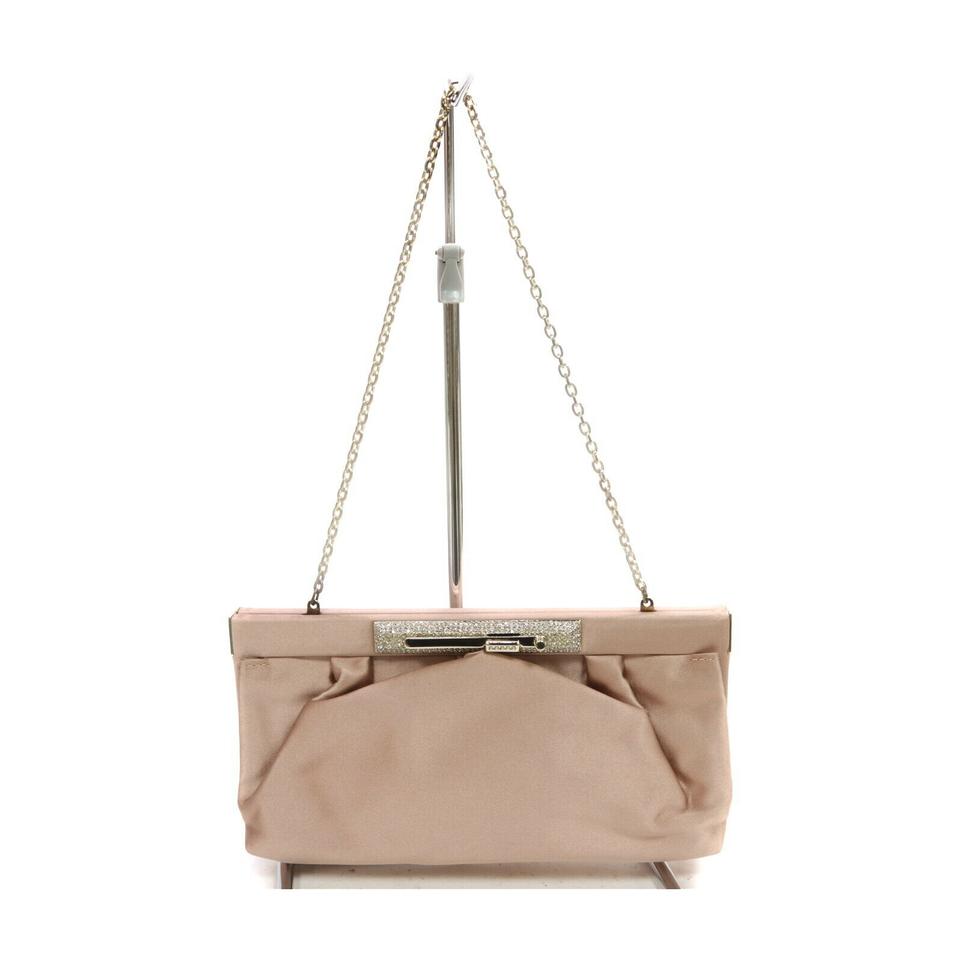 Valentino Pink Satin Clutch on Chain Crystal Evening Bag 863348 Valentino Pink Satin Clutch on Chain Crystal Evening Bag 863348
