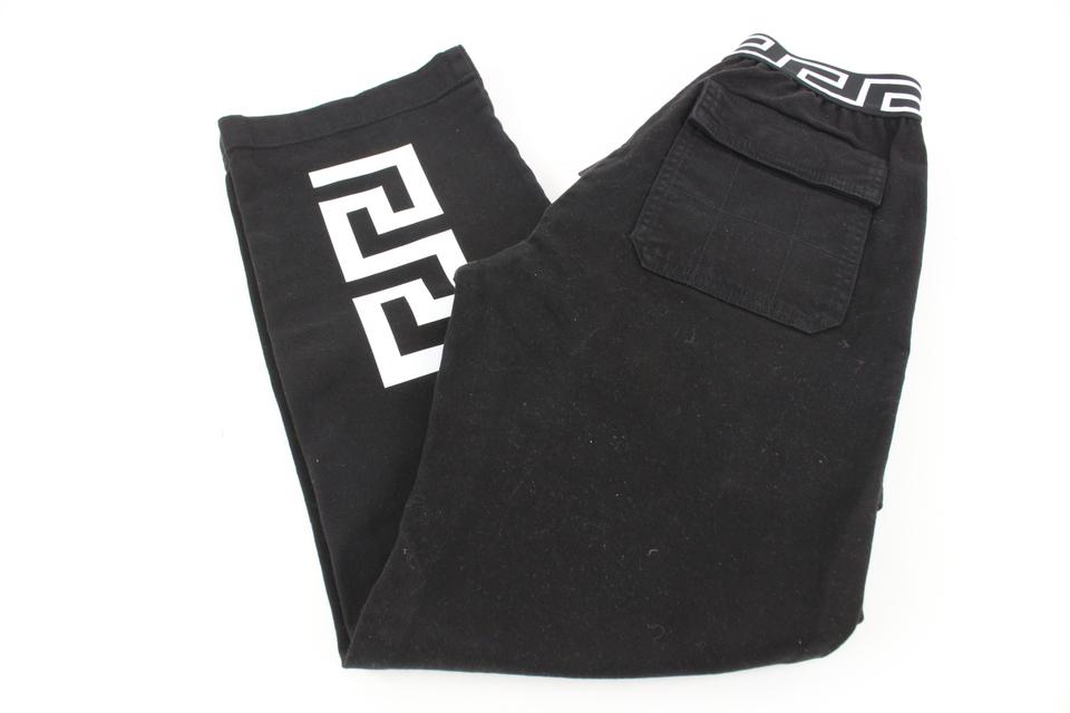 Versace Boys 12A Black x White Greca Boy's Trousers Pants 120v23 Versace Boys 12A Black x White Greca Boy's Trousers Pants 120v23