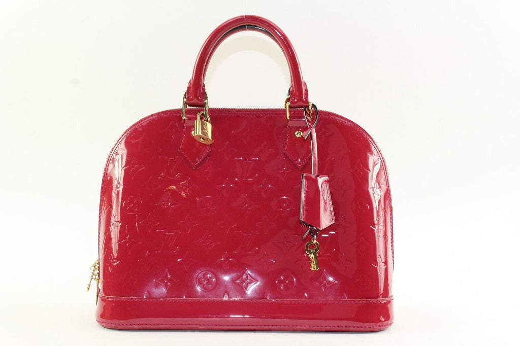Louis Vuitton Alma Handbag PM Dark Pink Indian Rose Leather 1LK1222K