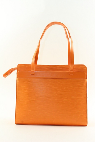 LOUIS VUITTON Orange Epi Leather Croisette Zip Shoulder Bag 1LV1220K
