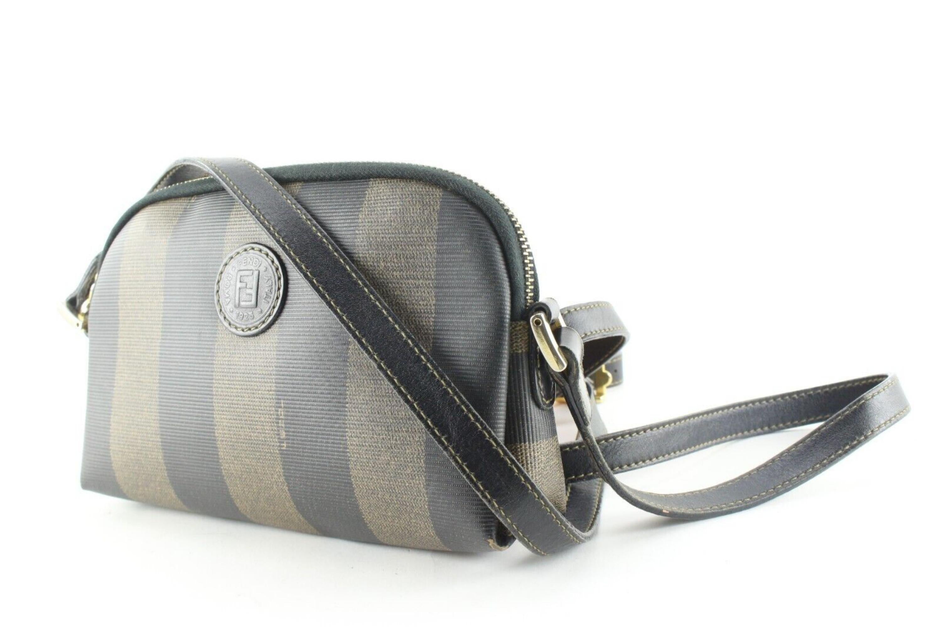 Vintage fendi shop striped crossbody bag