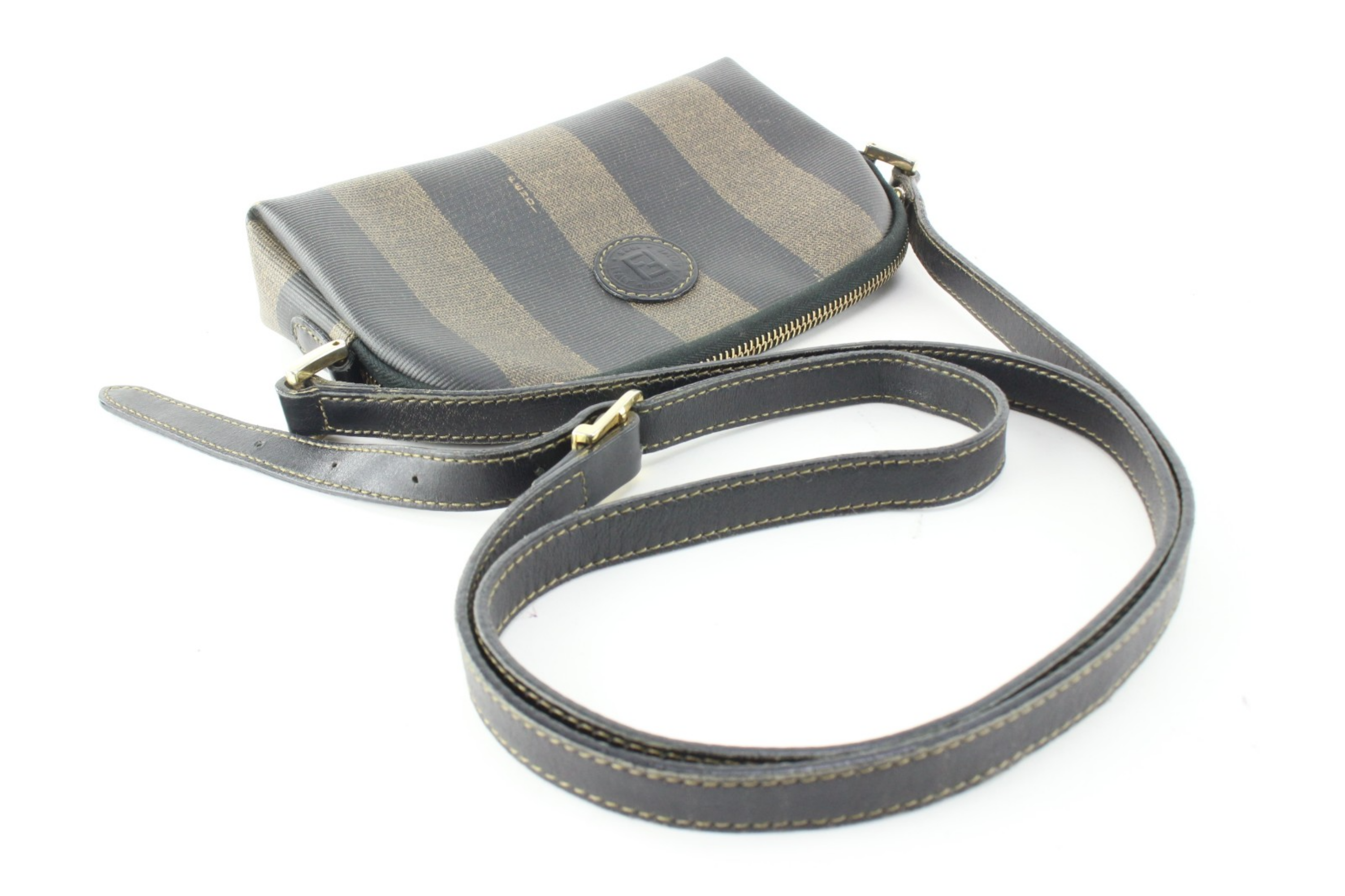 Vintage Striped Crossbody Bag