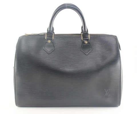 Louis Vuitton Black Epi Leather Noir Speedy 30 2LV116K