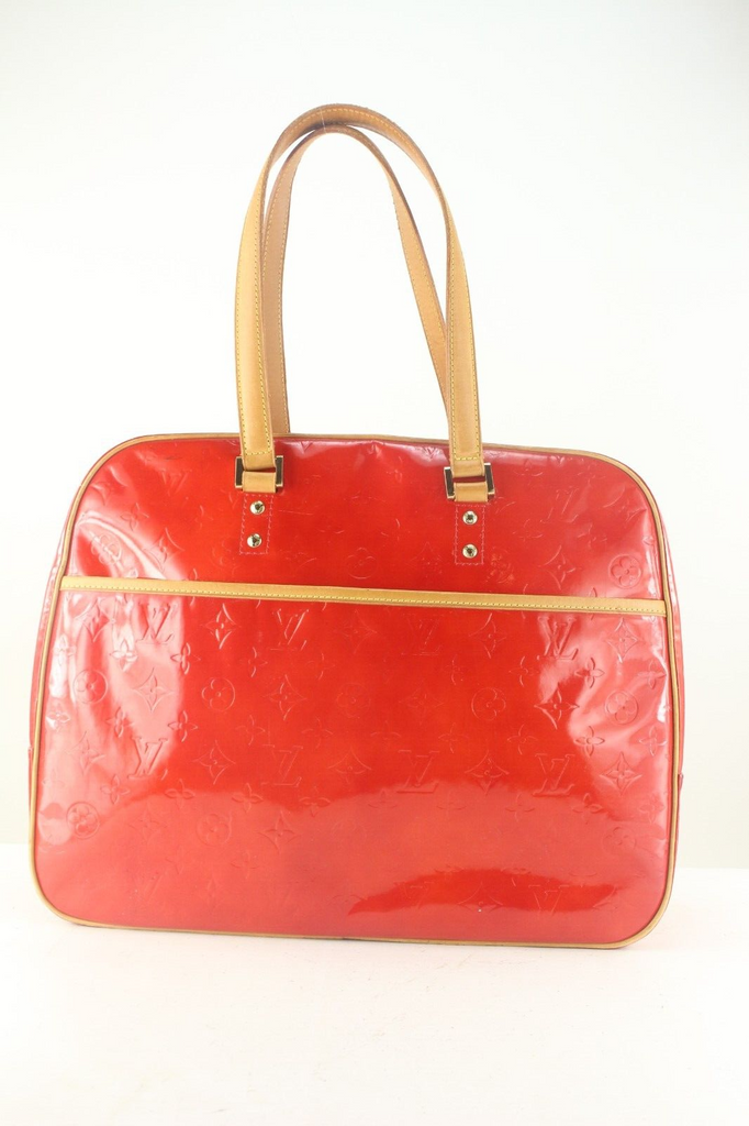 Louis Vuitton Red Monogram Vernis Sutton Travel Shoulder bag 3LVS921K