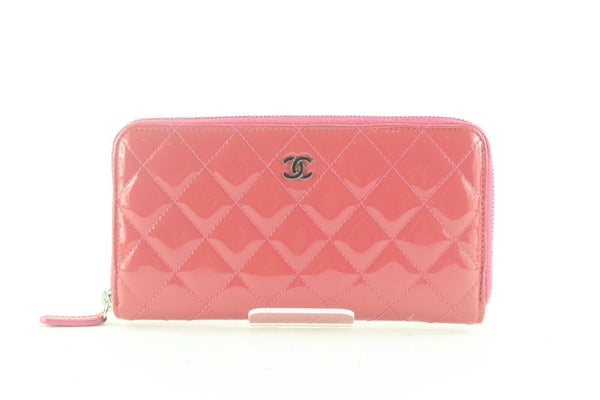 Chanel Pink Quilted Zip Wallet Zippy 4CC712K – Bagriculture