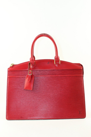 Louis Vuitton Riviera Top Handle Red Leather Monogram Epi 4LV1212K