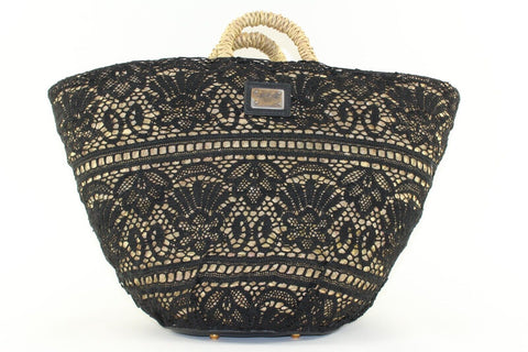 DOLCE & GABBANA Lace Rope Tote 5DG1226K