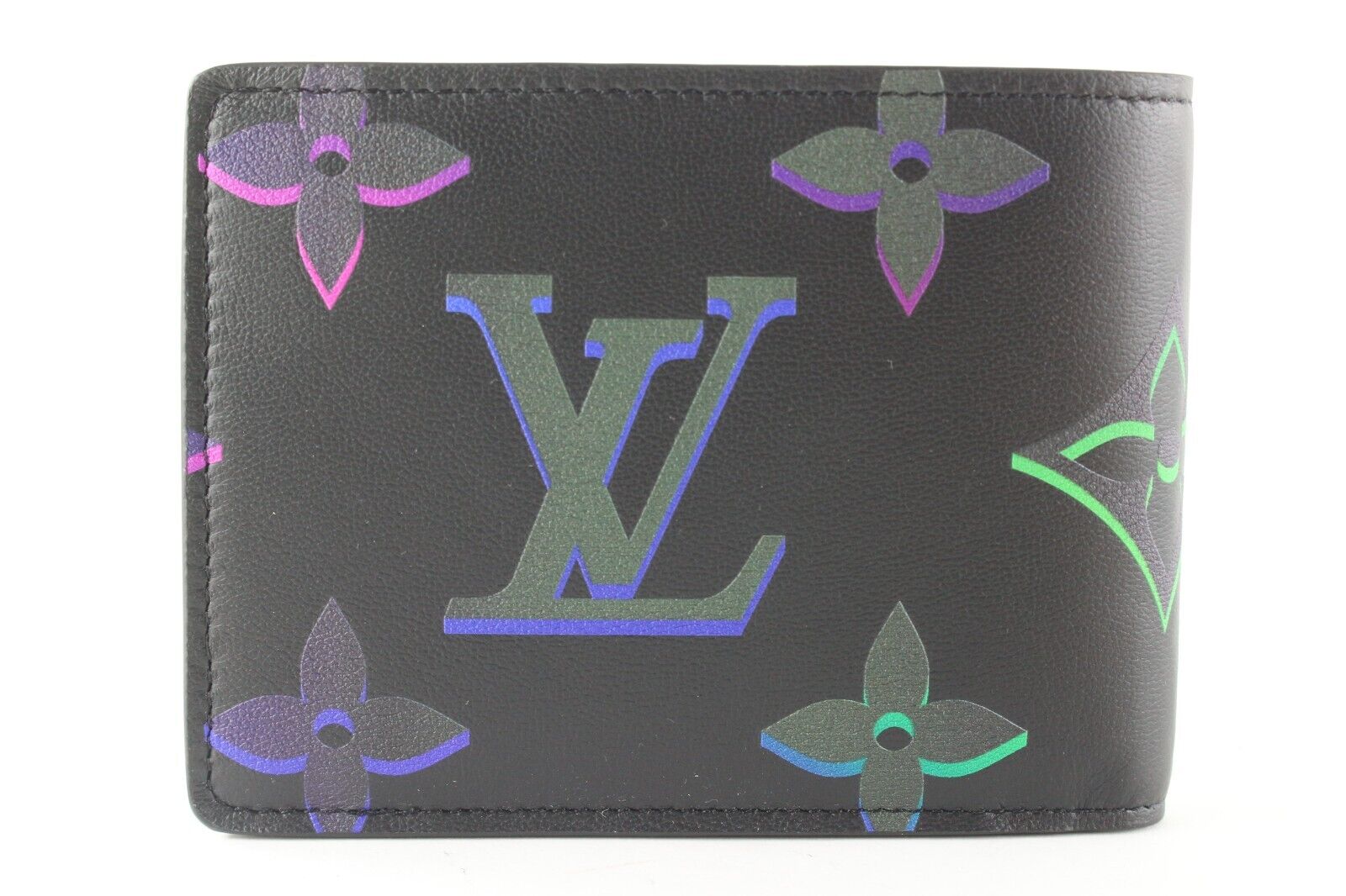 Louis Vuitton Black Multicolor Monogram Spotlight Multiple Wallet 5LV517S