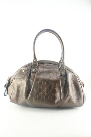 Gucci Metallic Bronze Guccissima 2way Shoulder Bag 6GG913K