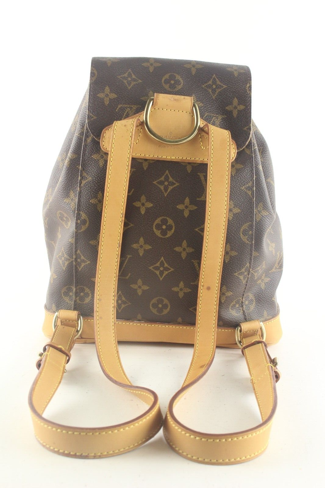 Louis Vuitton Montsouris Backpack mm Brown Canvas/Leather 9LV810K