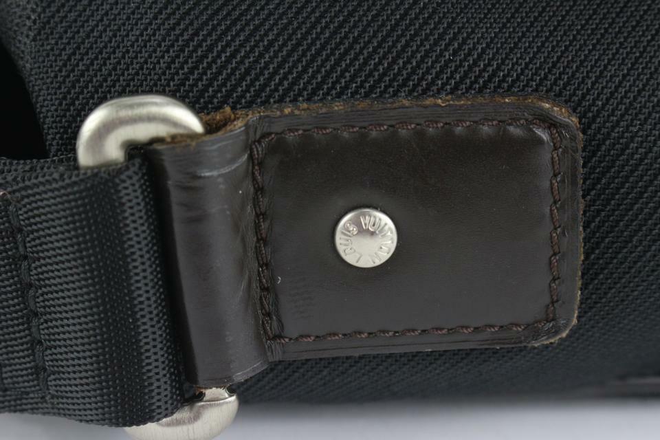 Louis Vuitton Black Damier Geant Messenger Crossbody Laptop Bag