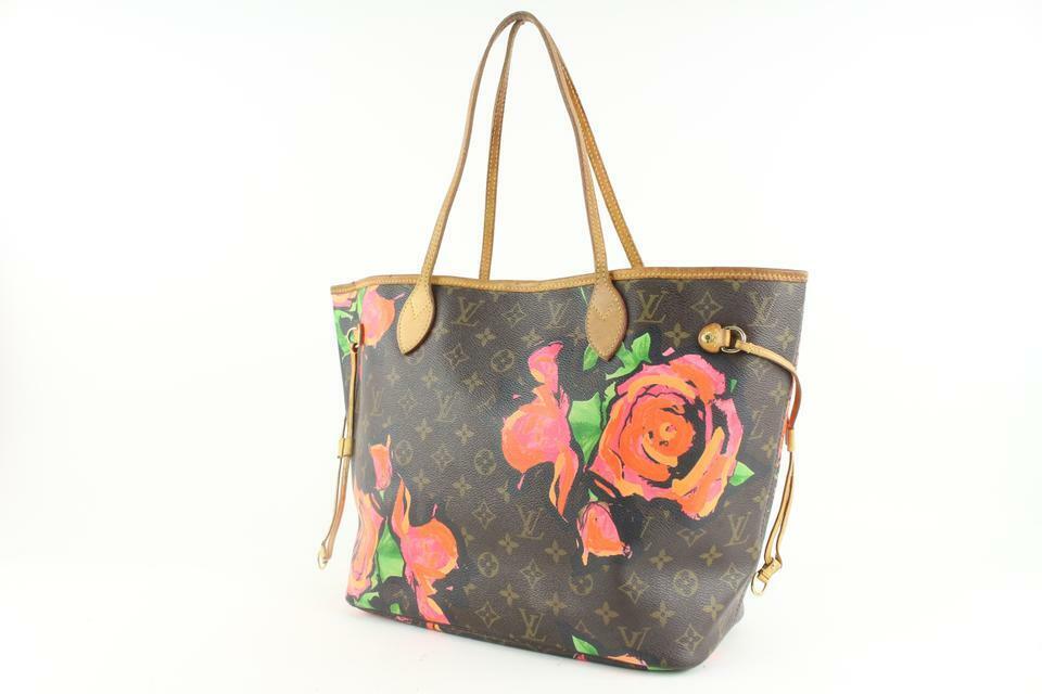 Louis Vuitton Stephen Sprous Monogram Roses Limited Neverfull MM Tote Bag