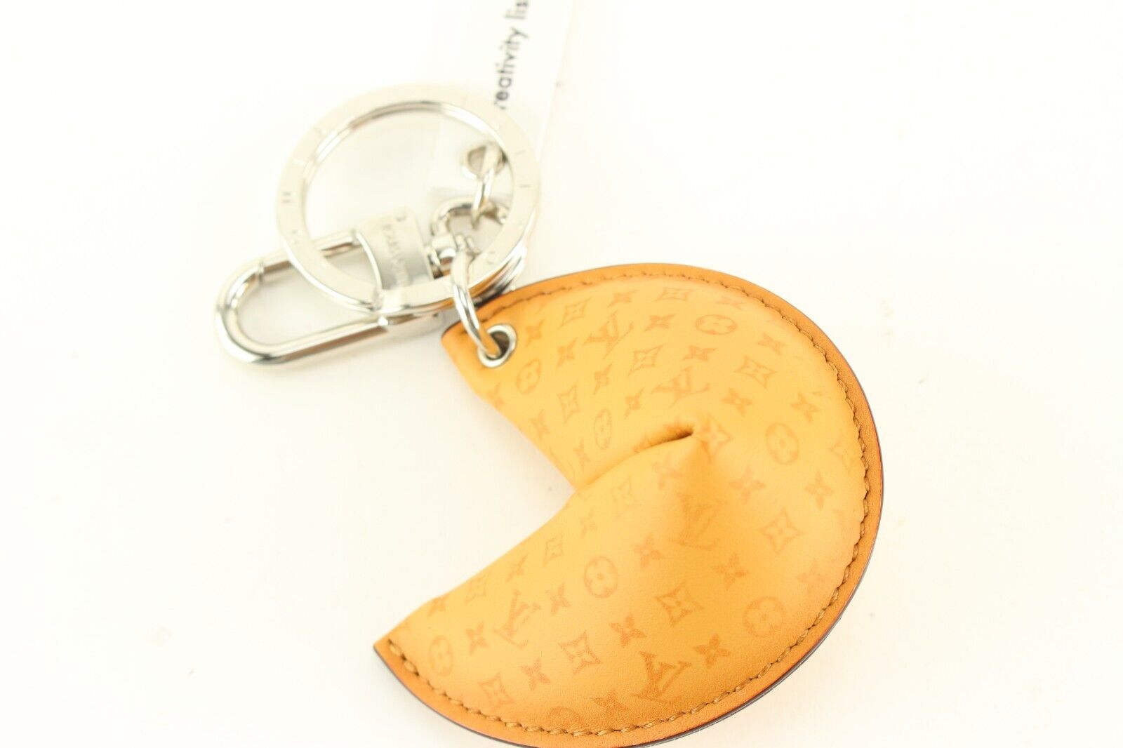 Louis Vuitton LV Fortune Cookie Bag Charm & Key Holder Brown in Leather  with Silver-tone - US