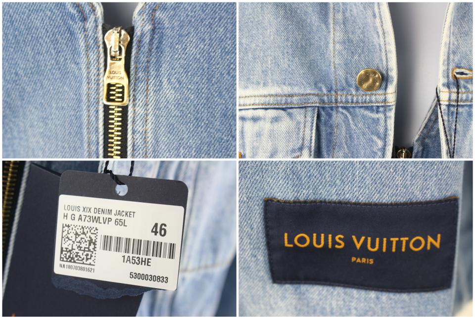 Louis Vuitton x Virgil Abloh Destroyed Monogram Denim Jacket