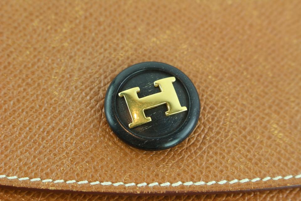 Hermès Pochette Rio Envelope 7hz1128 Brown Leather Clutch