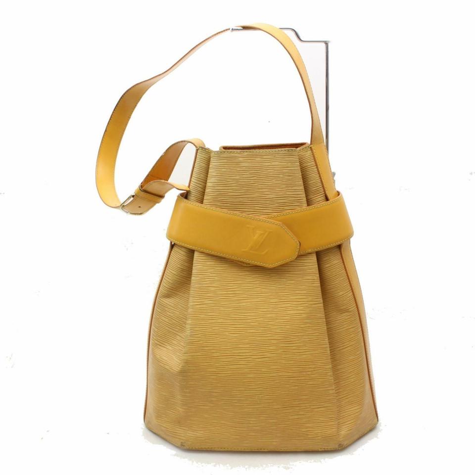 Louis Vuitton Twist Bucket Sac D'epaule (Ultra Rare) with Pouch 869908 Yellow Leather Shoulder Bag