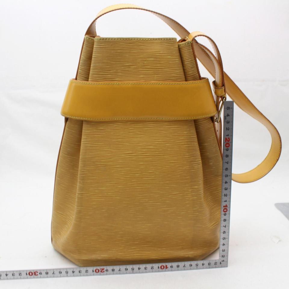 Louis Vuitton Twist Bucket Sac D'epaule (Ultra Rare) with Pouch 869908 Yellow Leather Shoulder Bag