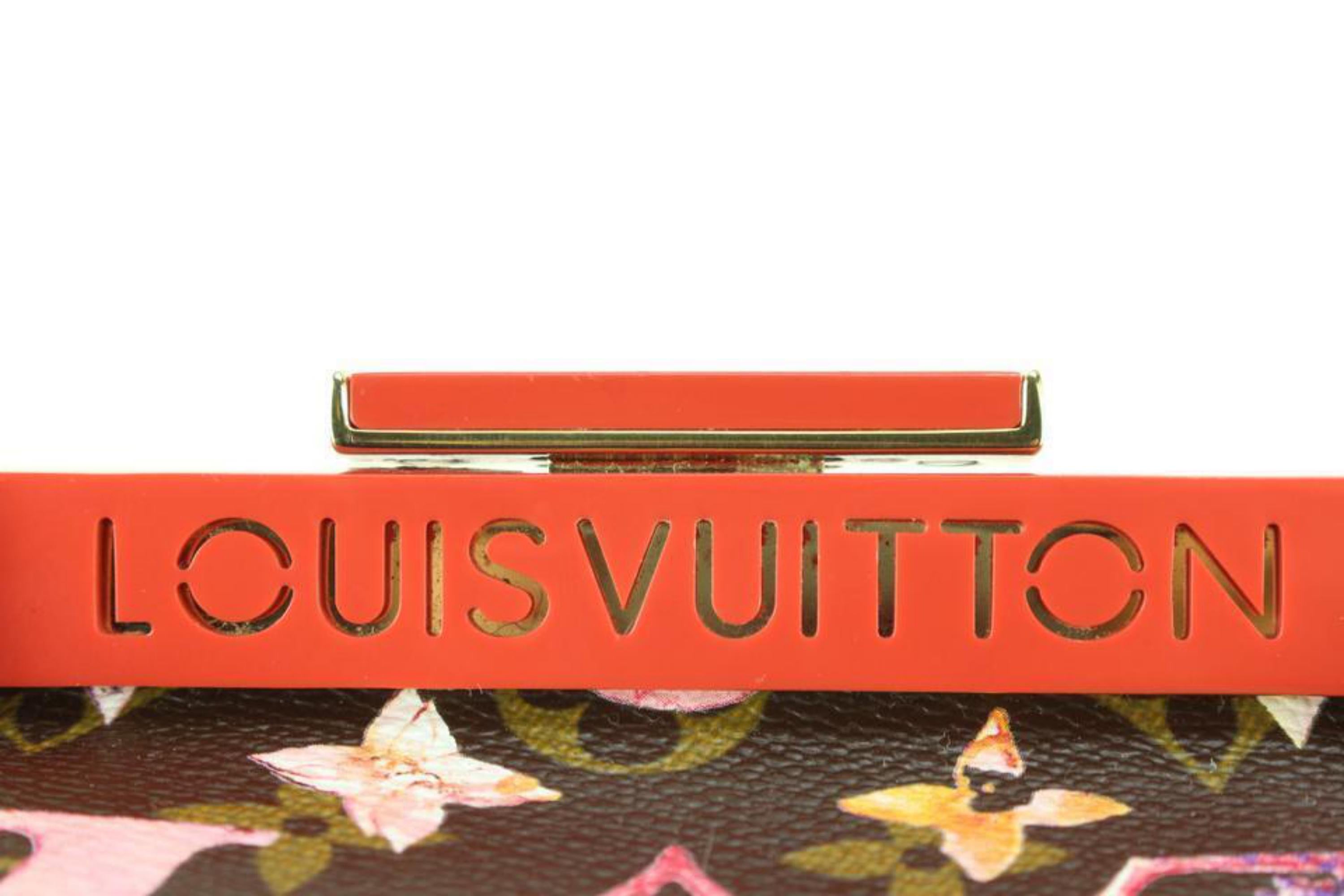 Watercolor Louis Vuitton shopping bag Louis Vuitton orange bag