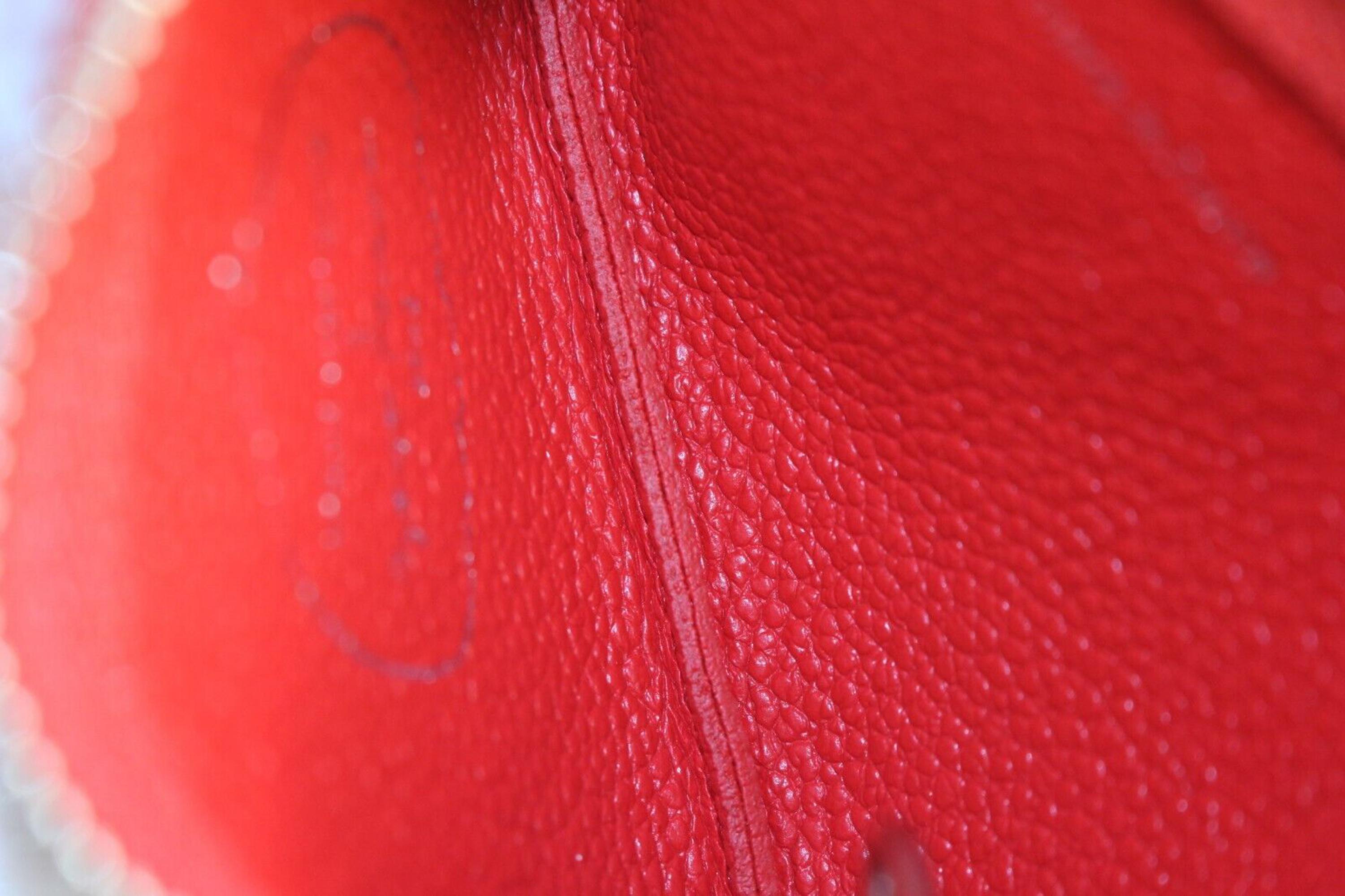 Louis Vuitton Kusama Red Leather Monogram Empreinte Key Pouch