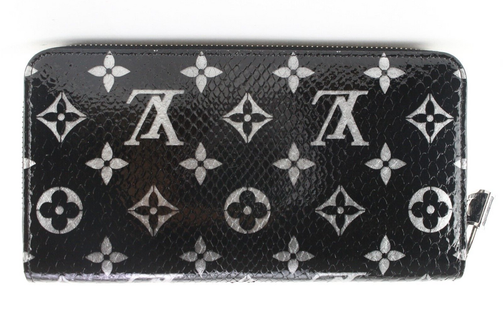 Louis Vuitton Black Monogram Python Zippy Wallet 3LK0223