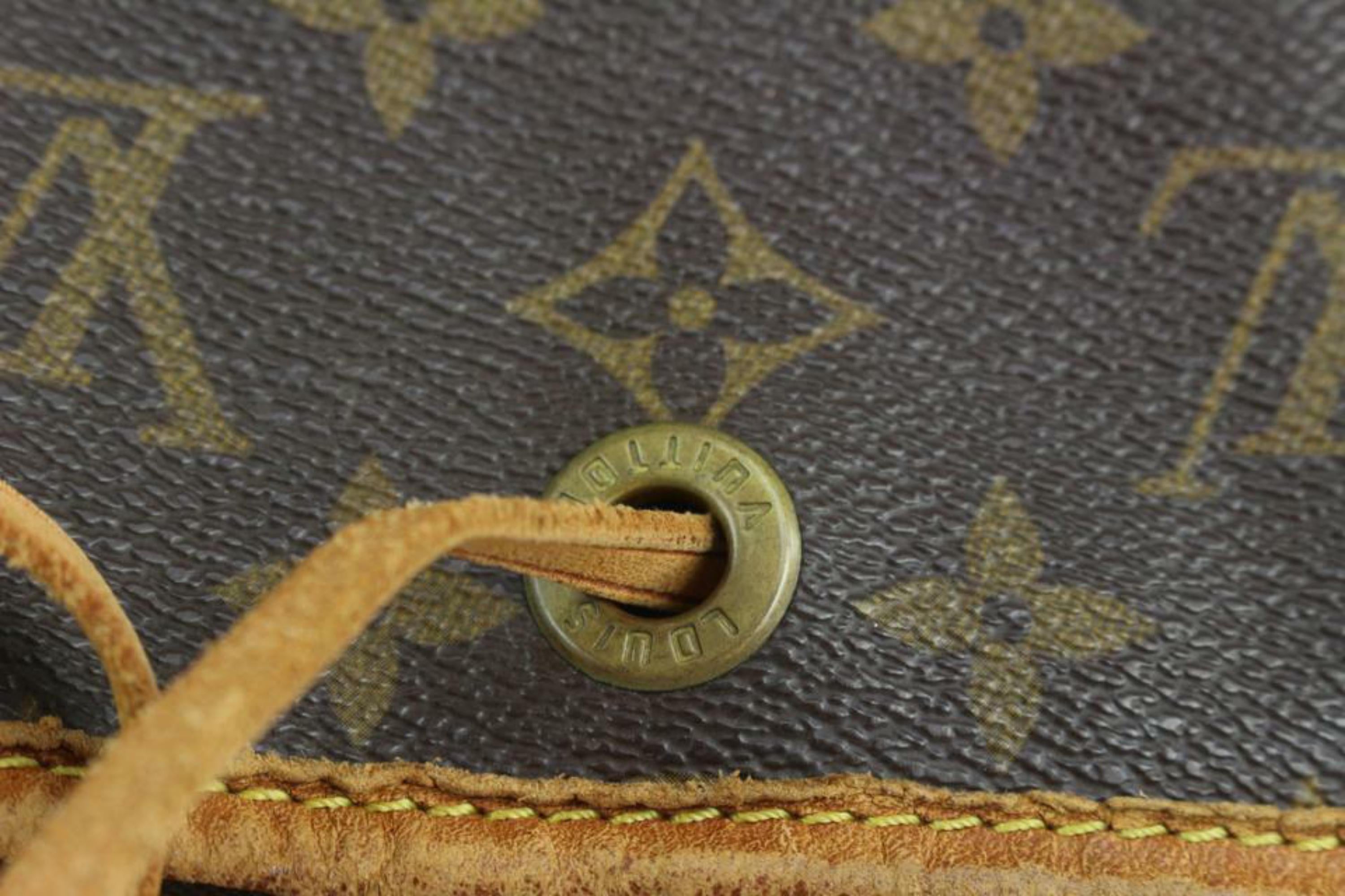 Louis Vuitton Monogram Petit Noe Drawstring Bucket Hobo Bag 41L26a