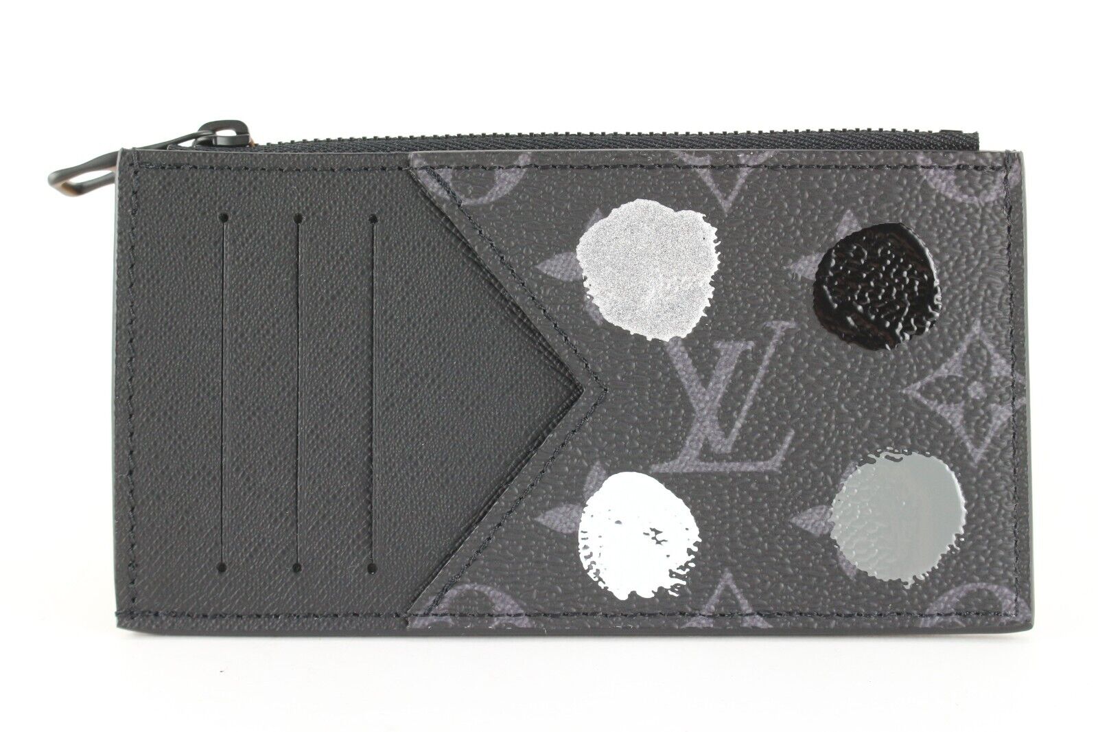Louis Vuitton Yayoi Kusama Monogram Eclipse Coin Card Holder Zip 4LK02 –  Bagriculture