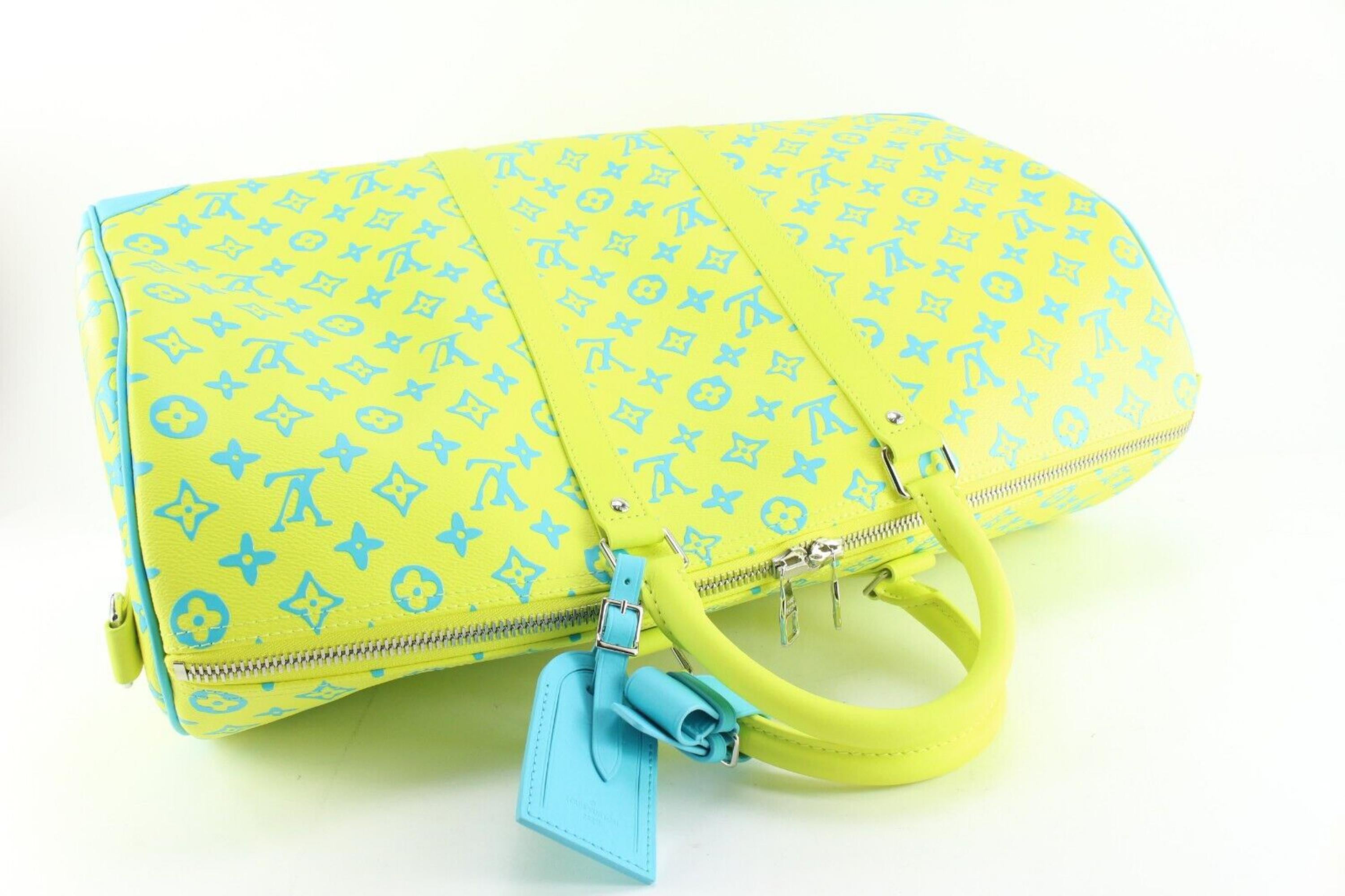 Louis Vuitton Monogram Bandouliere Strap With Yellow and Blue - A