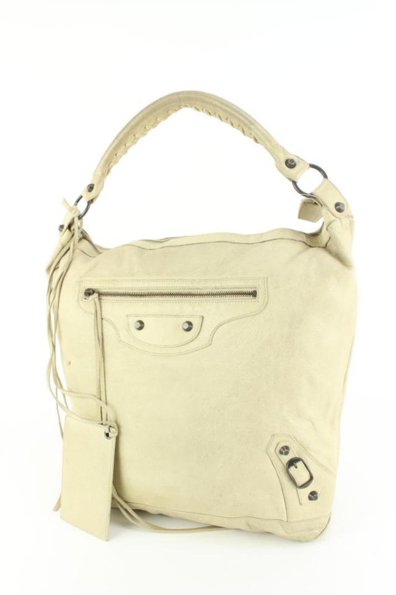 Balenciaga Cream Leather The Day One Hobo 18ba53s – Bagriculture